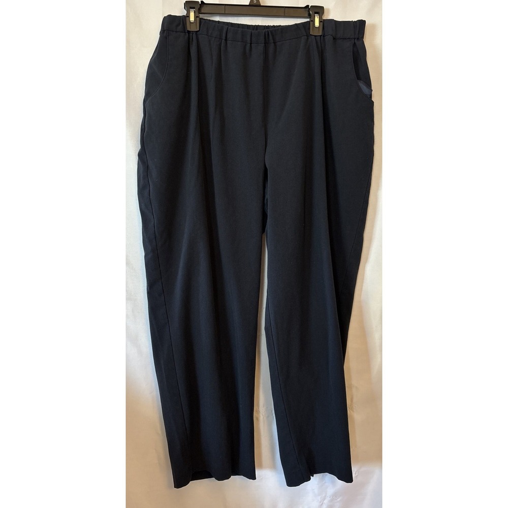 Croft‎ & Barrow Women's 24WS Blue Pants Slacks Mid Rise Tapered Leg Pockets